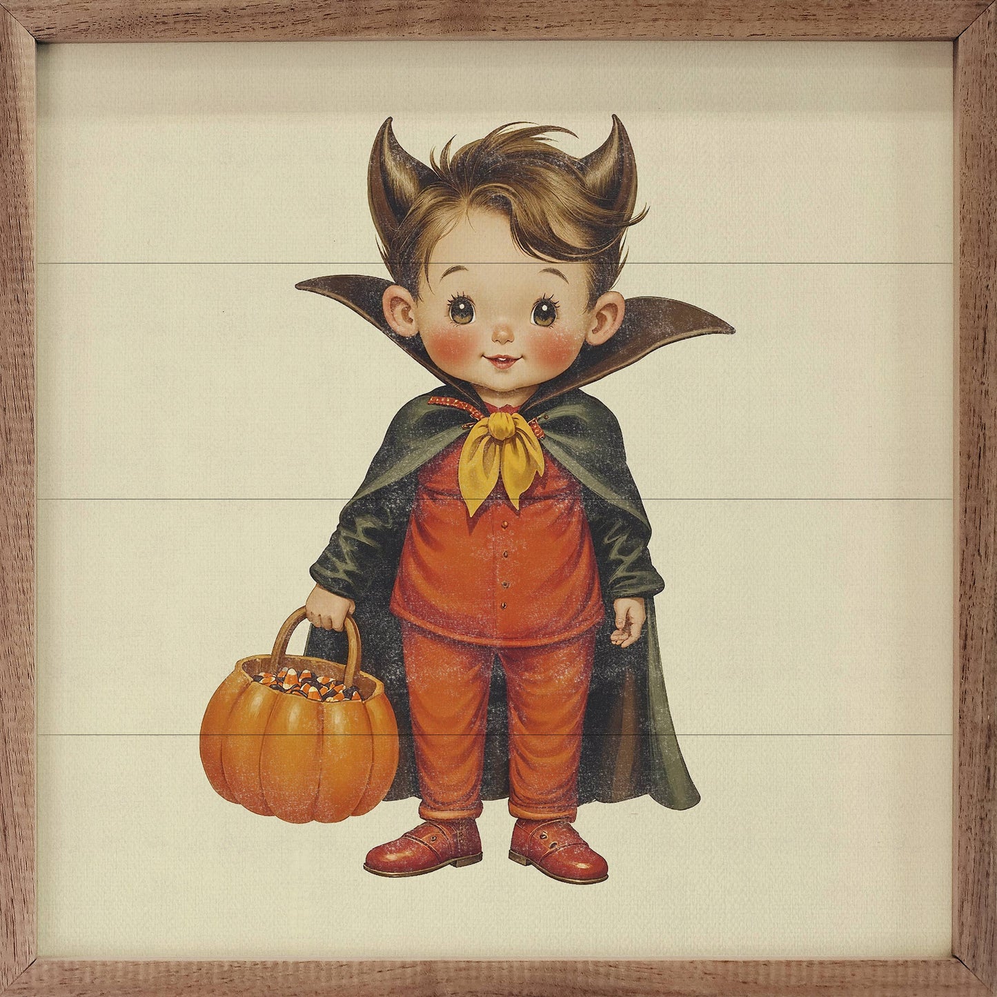 Cute Vampire Trick Or Treat - 4"x4"