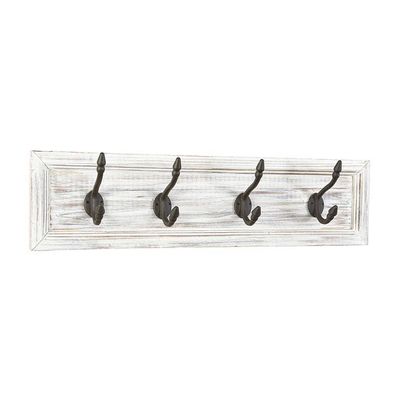 4 Hook Wall Rack