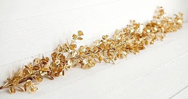 Golden Eucalyptus Garland - 48"