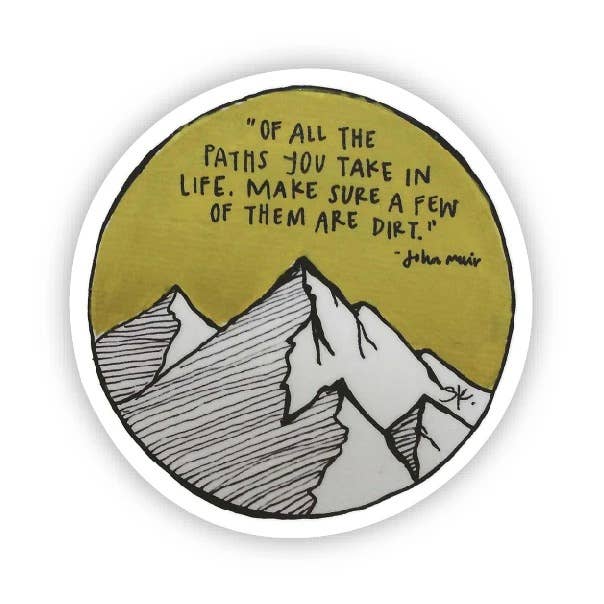 John Muir Quote Sticker