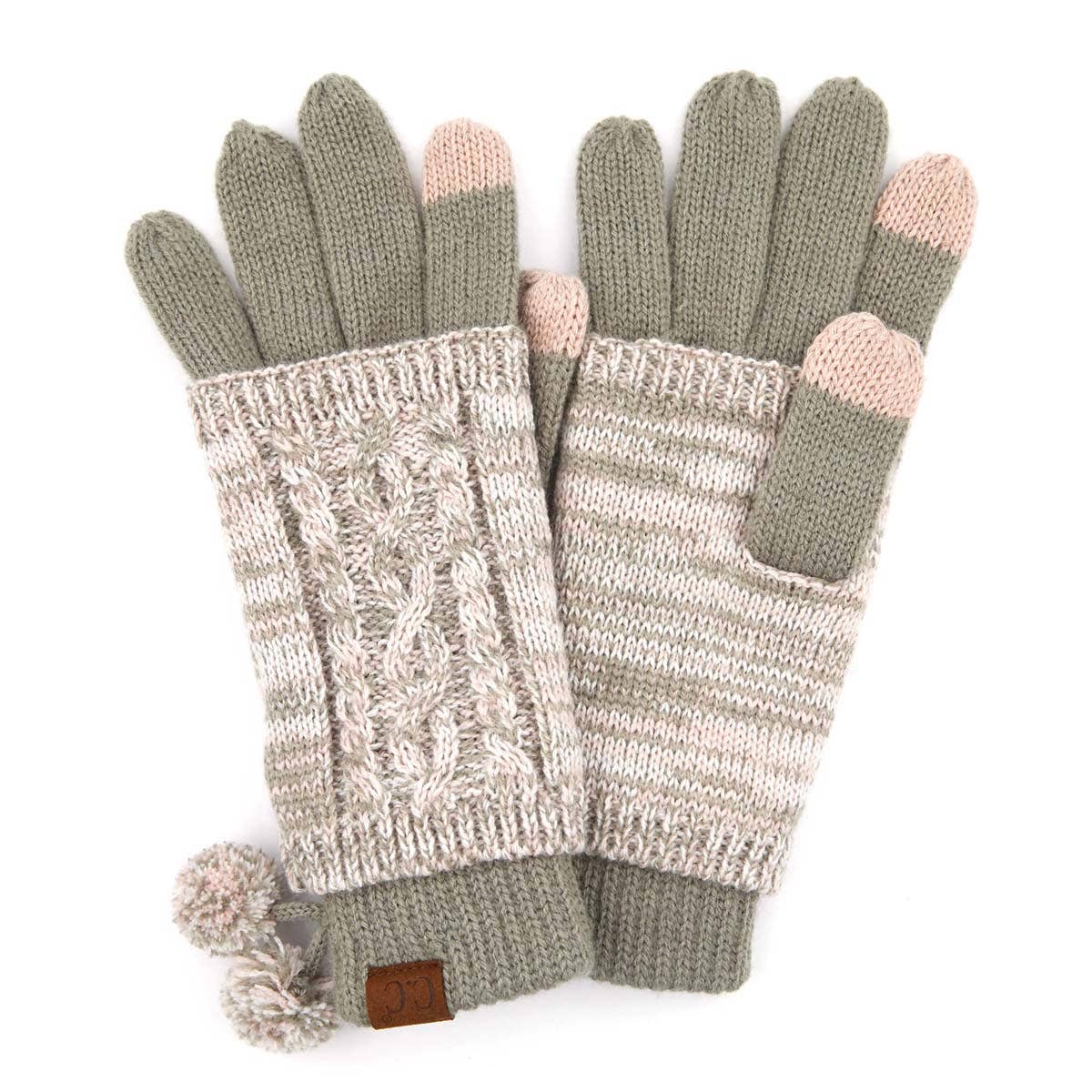 CC Touchscreen Glove w/ Cuff & Pom
