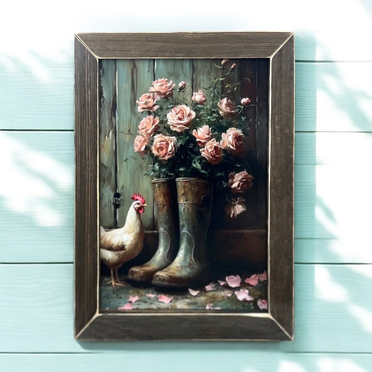 Spring Boots Framed Artwork - 12”x16”