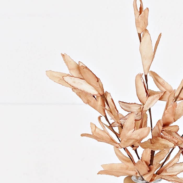 Tea-Stained Herb Leaves Pick - 16"