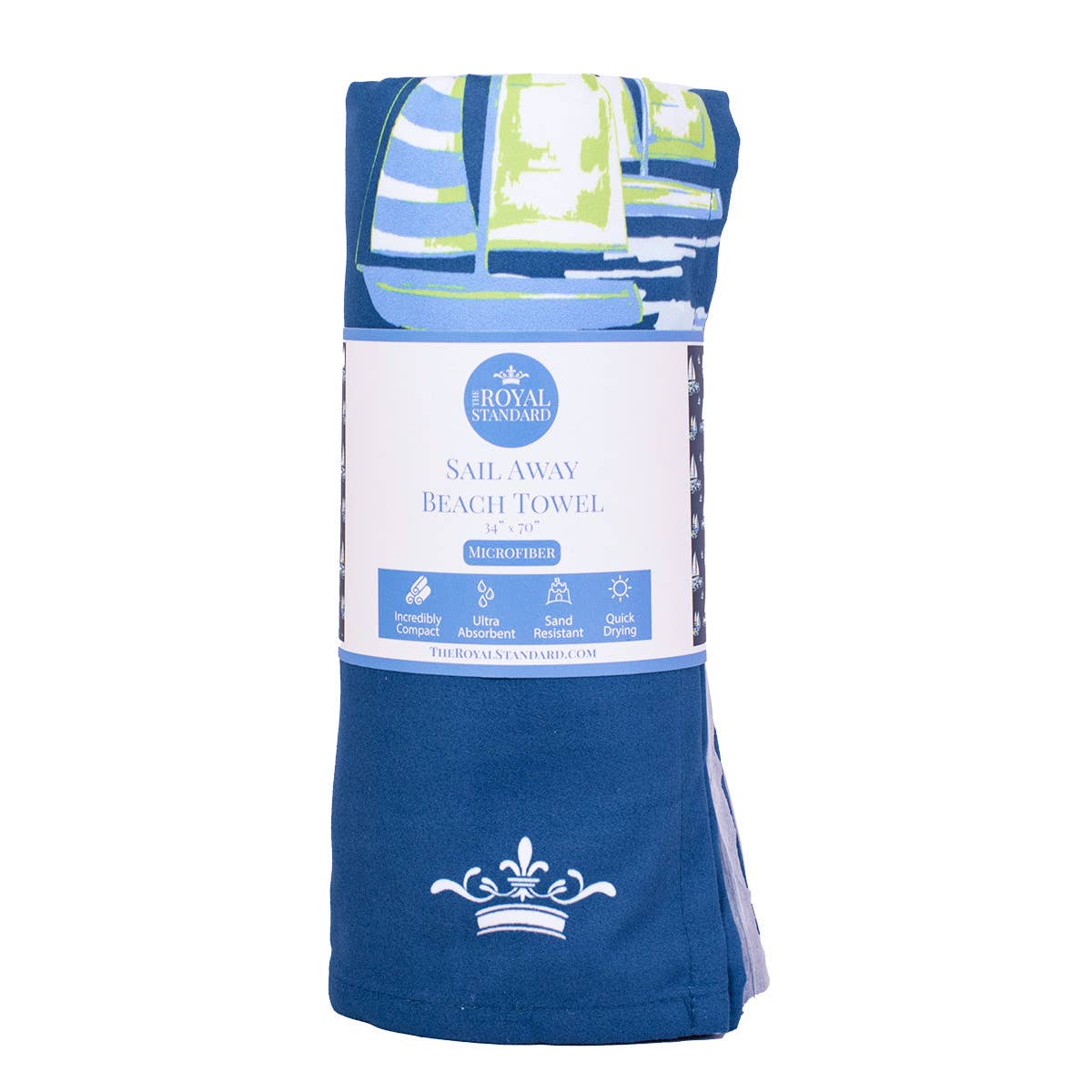 Sail Away Beach Towel - 34"x70"
