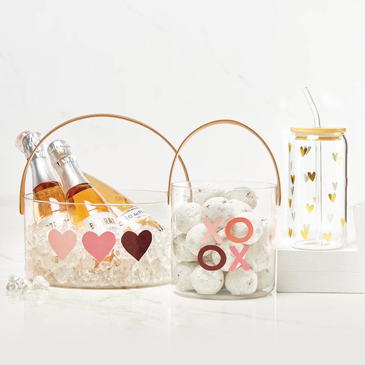 Acrylic XOXO Bucket - 5"