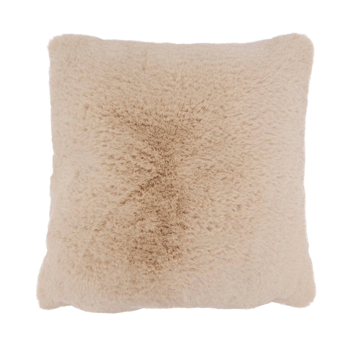 Faux Rabbit Fur Throw Pillow - 18"