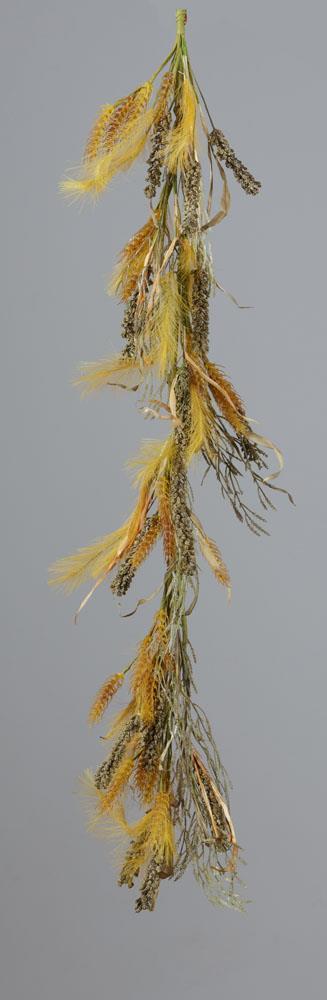 Wheat and Fall Grasses Garland - 48"