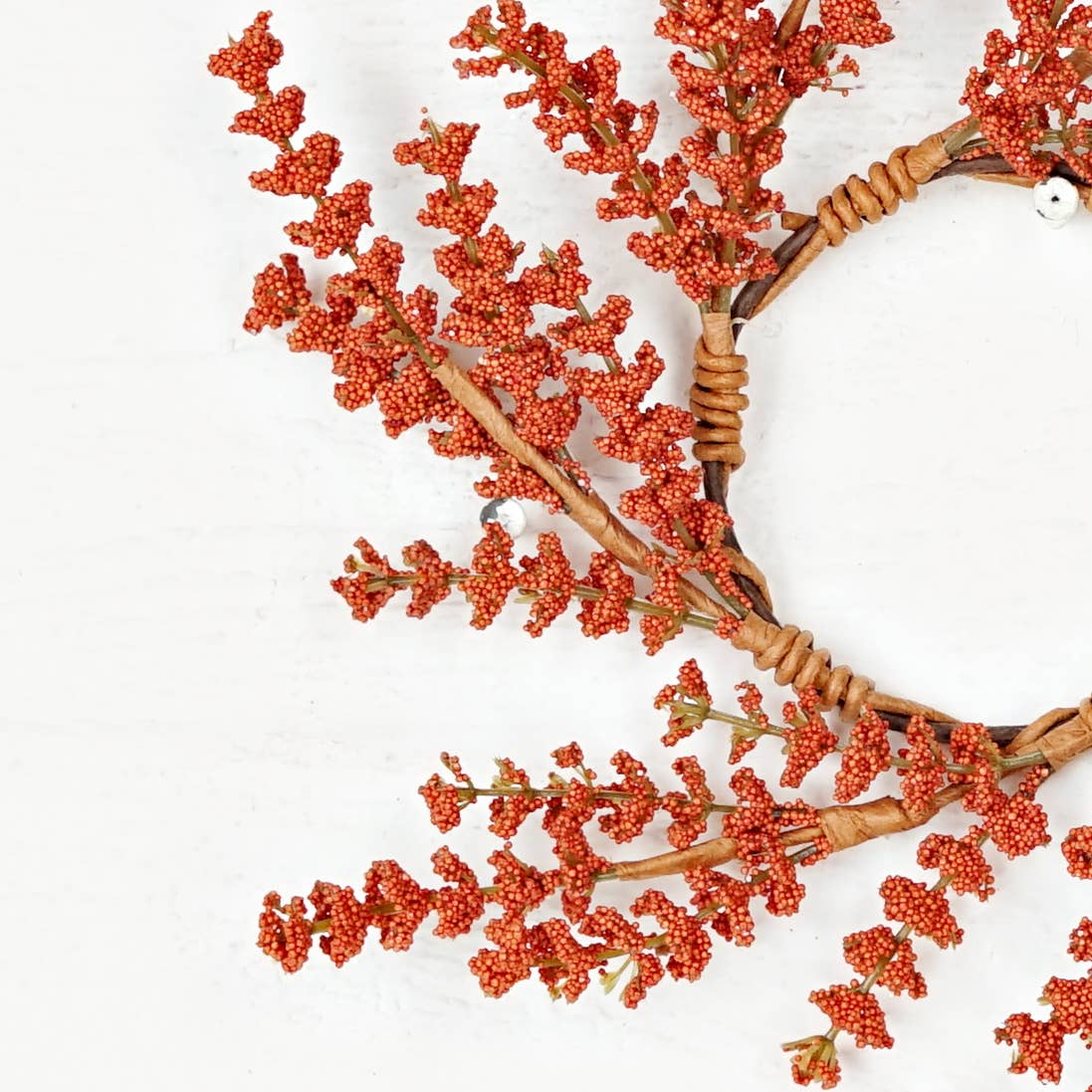 Pumpkin Millet Berry Heather Candle Ring - 3.5"