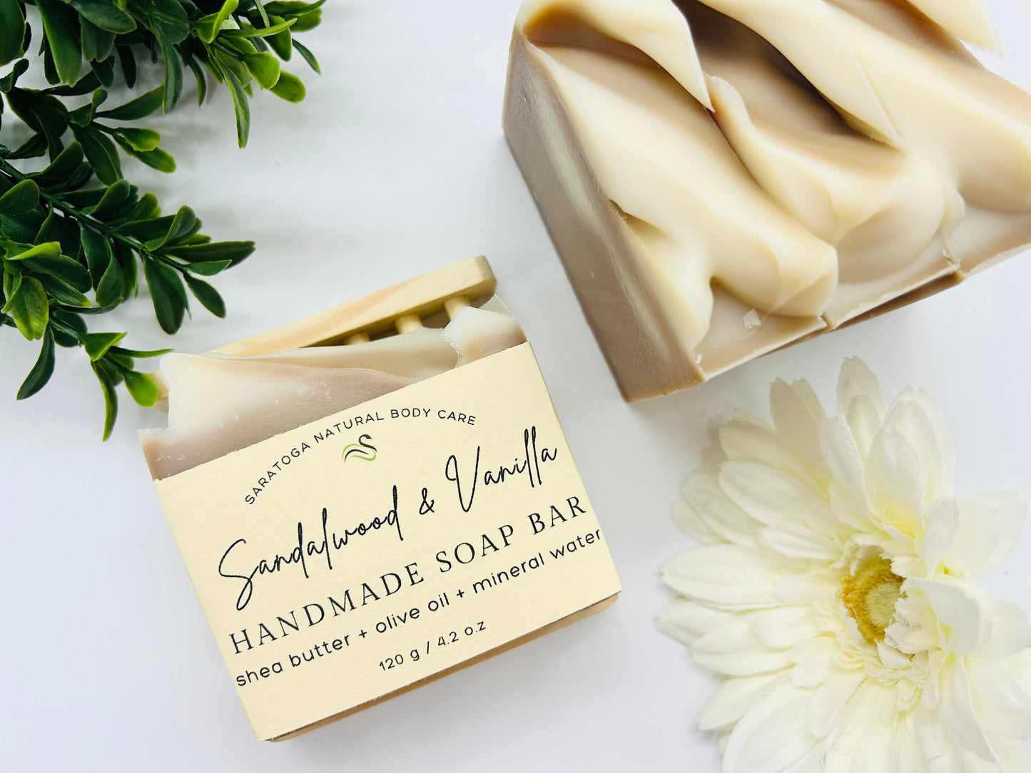 Sandalwood Vanilla Handmade Soap Bar - 4.2oz