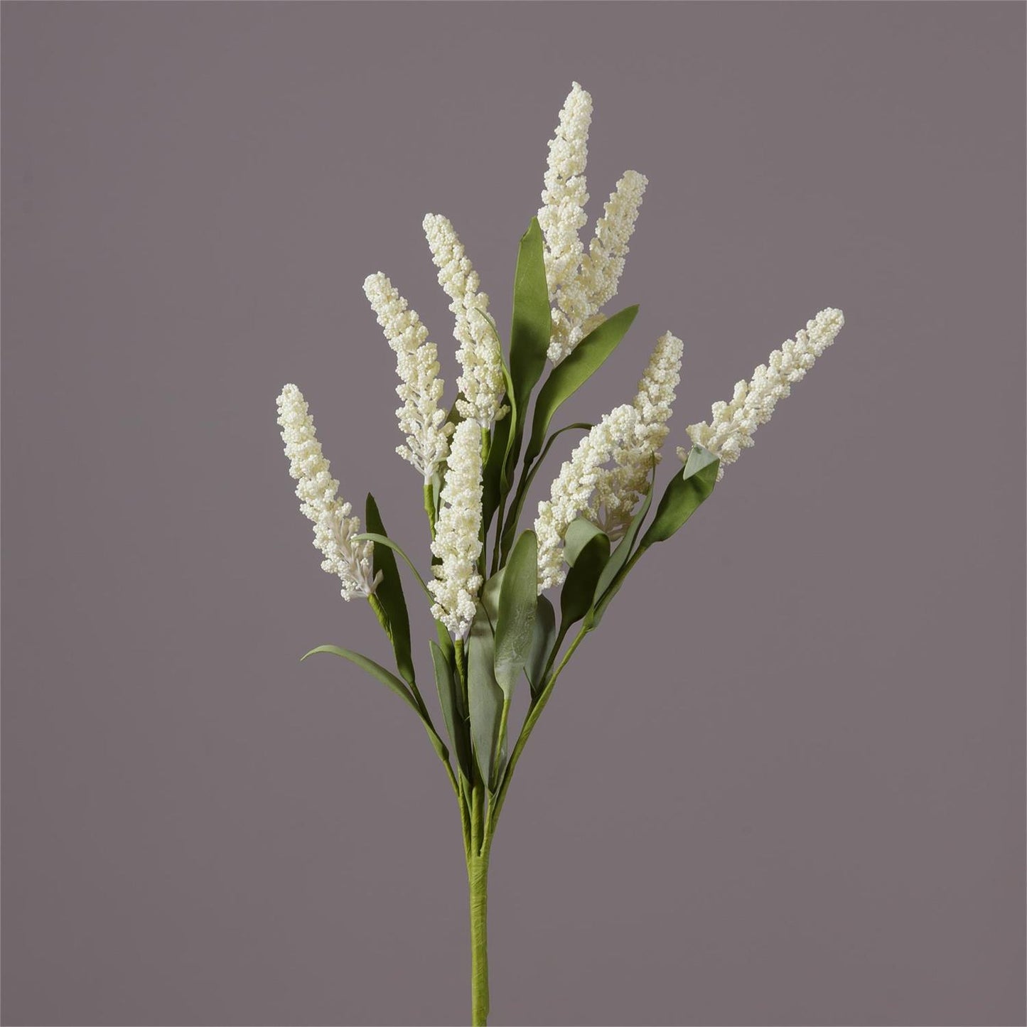 White Spike Flowers Pick - 18"