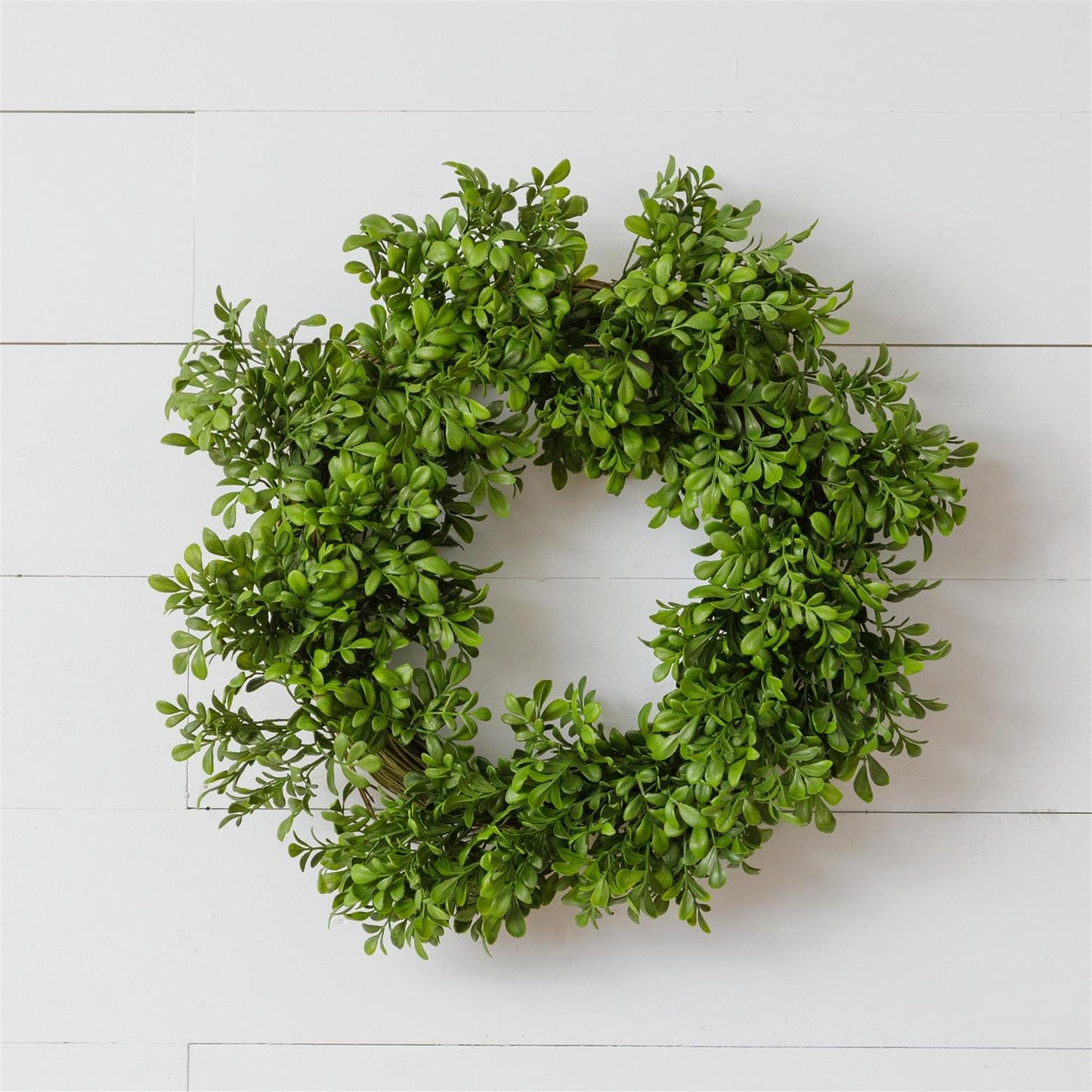 Boxwood and Twig Wreath - 18"