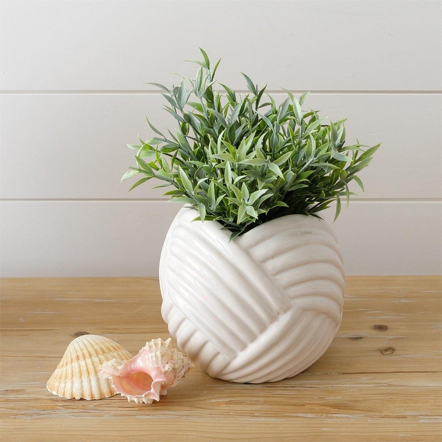 Nautical Rope Pottery Vase - 2 Sizes