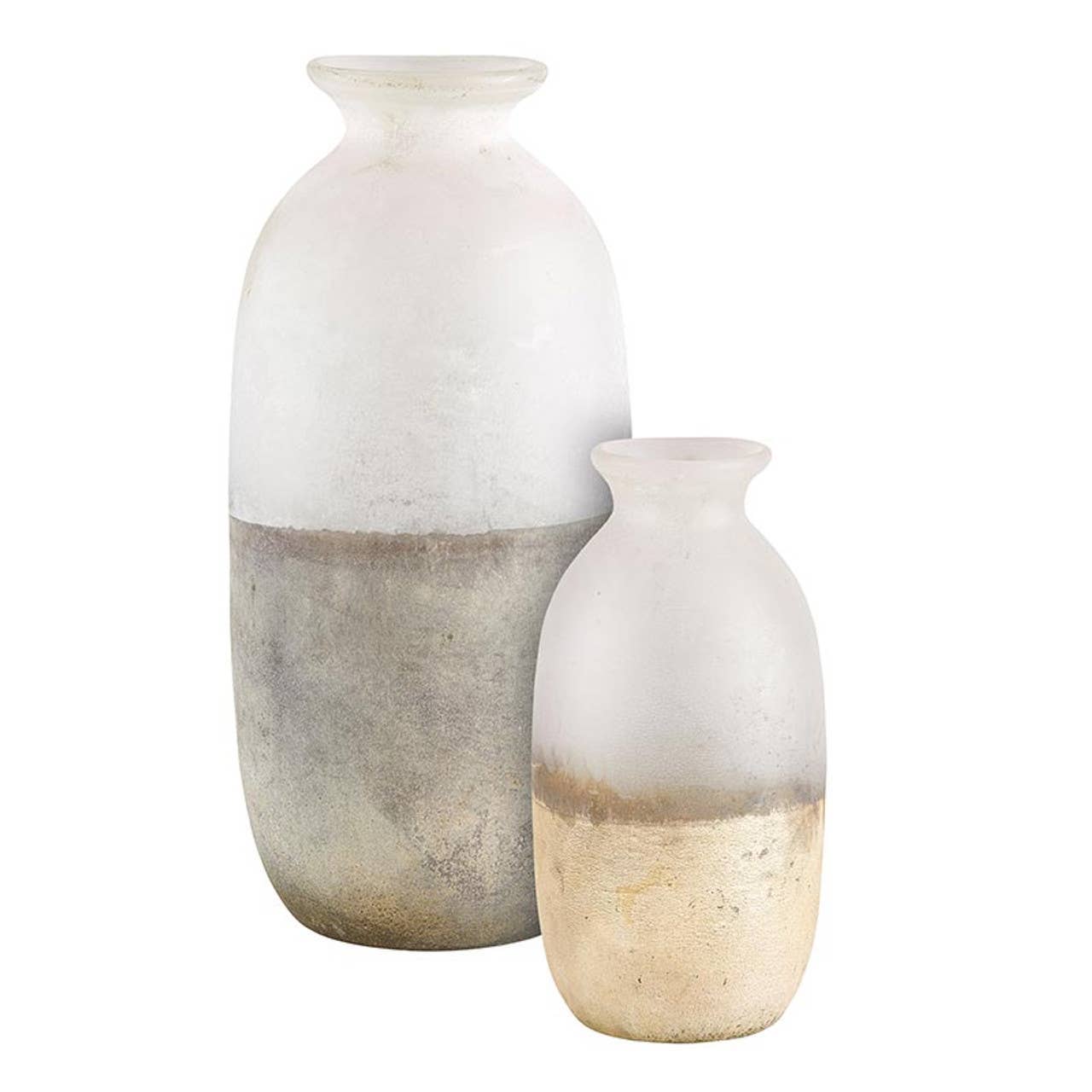 Frosted Glass Vases