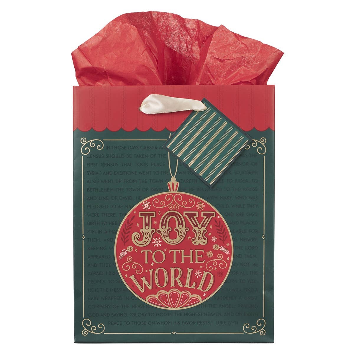 Gift Bag - Joy to the World - 9.7"x7.7"