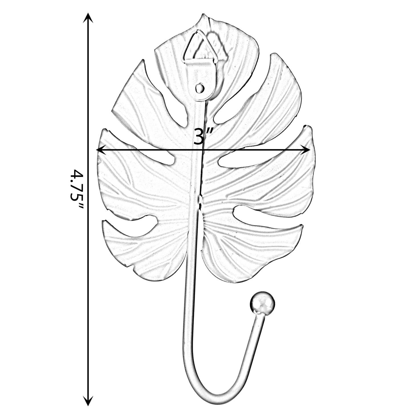 Philodendron Split Leaf Wall Mounted Hook