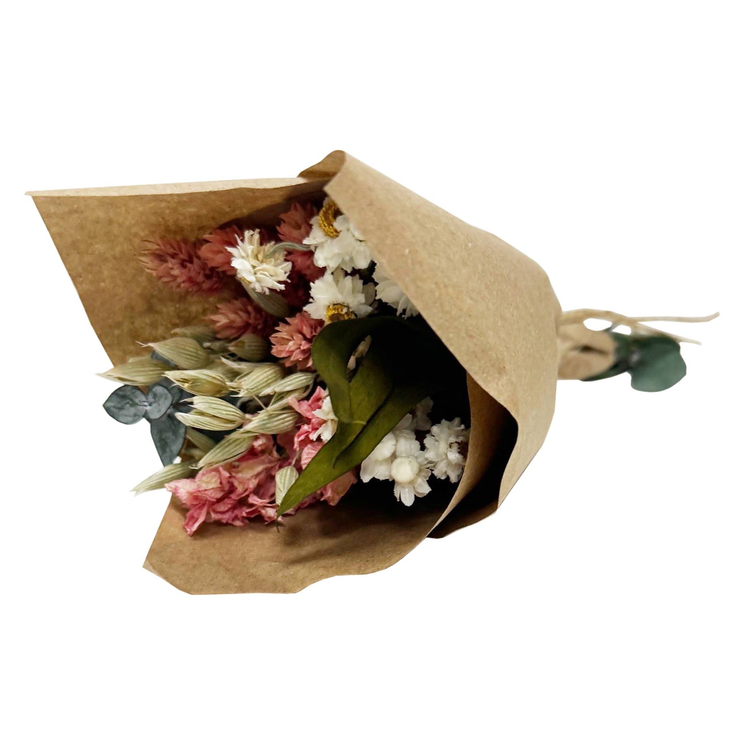 Mini Pink Larkspur & Baby Eucalyptus Bouquet Bundle