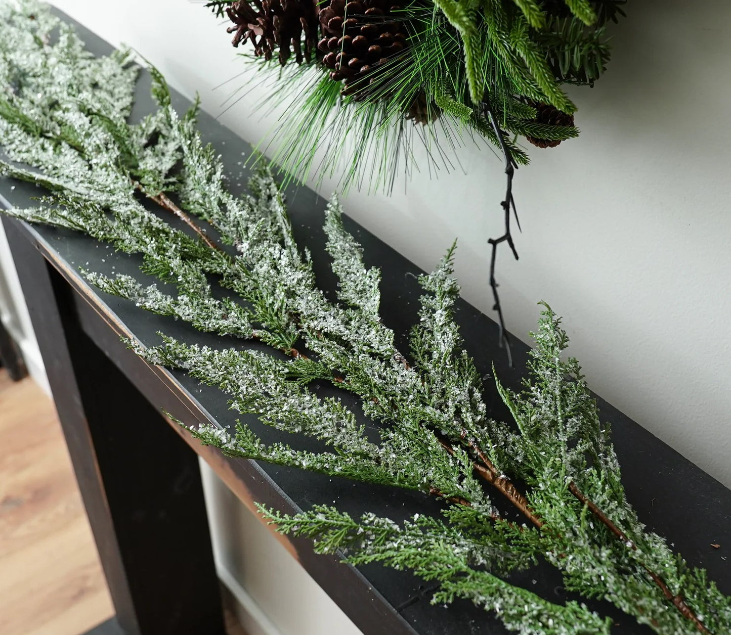 Snowy Cedar Garland - 55"