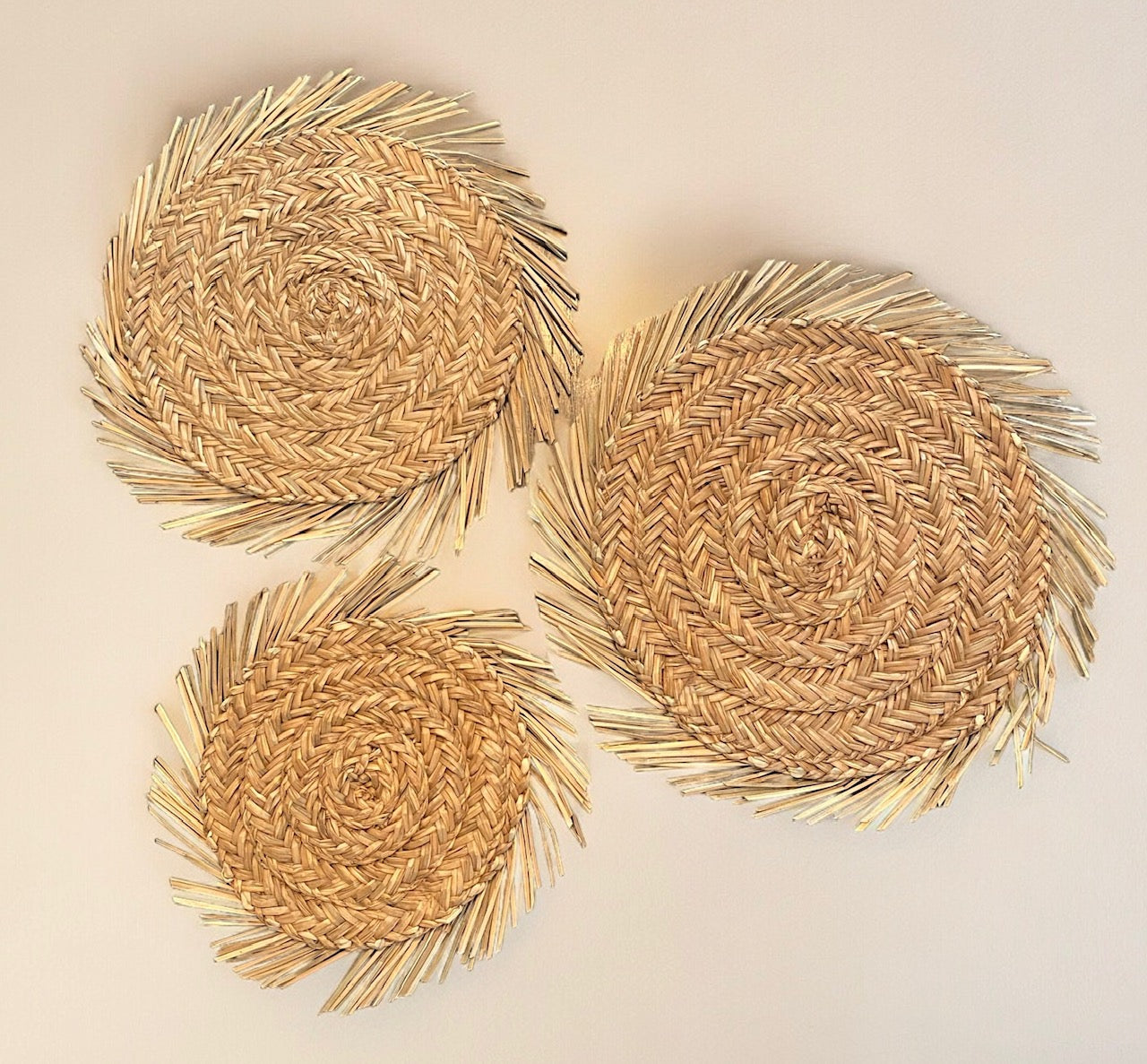 Set of 3 - Wicker Wall decor