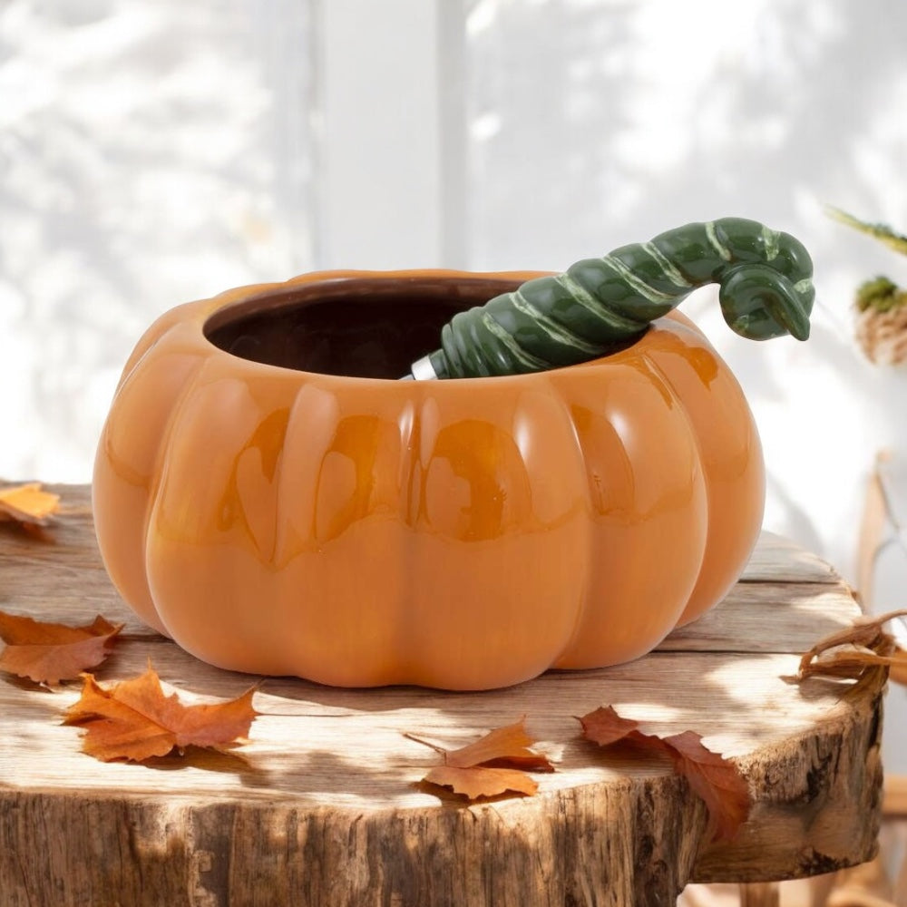 Pumpkin Bowl & Stem Spreader Fall - 4.5"