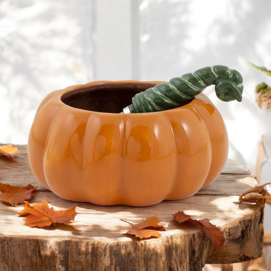 Pumpkin Bowl & Stem Spreader Fall - 4.5"