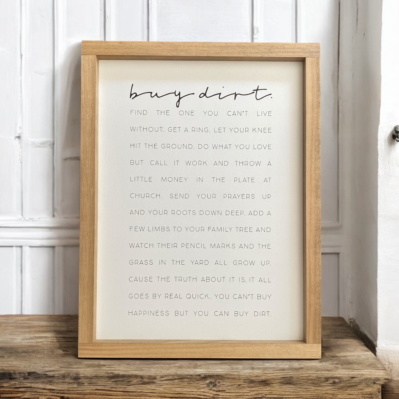 Buy Dirt Sign - 17x13"