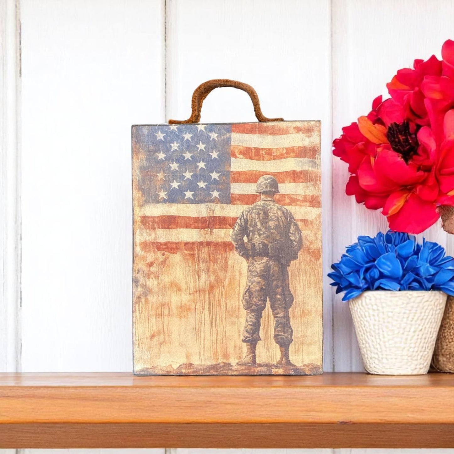 American Hero Block with Strap - 7.25"x5.5"