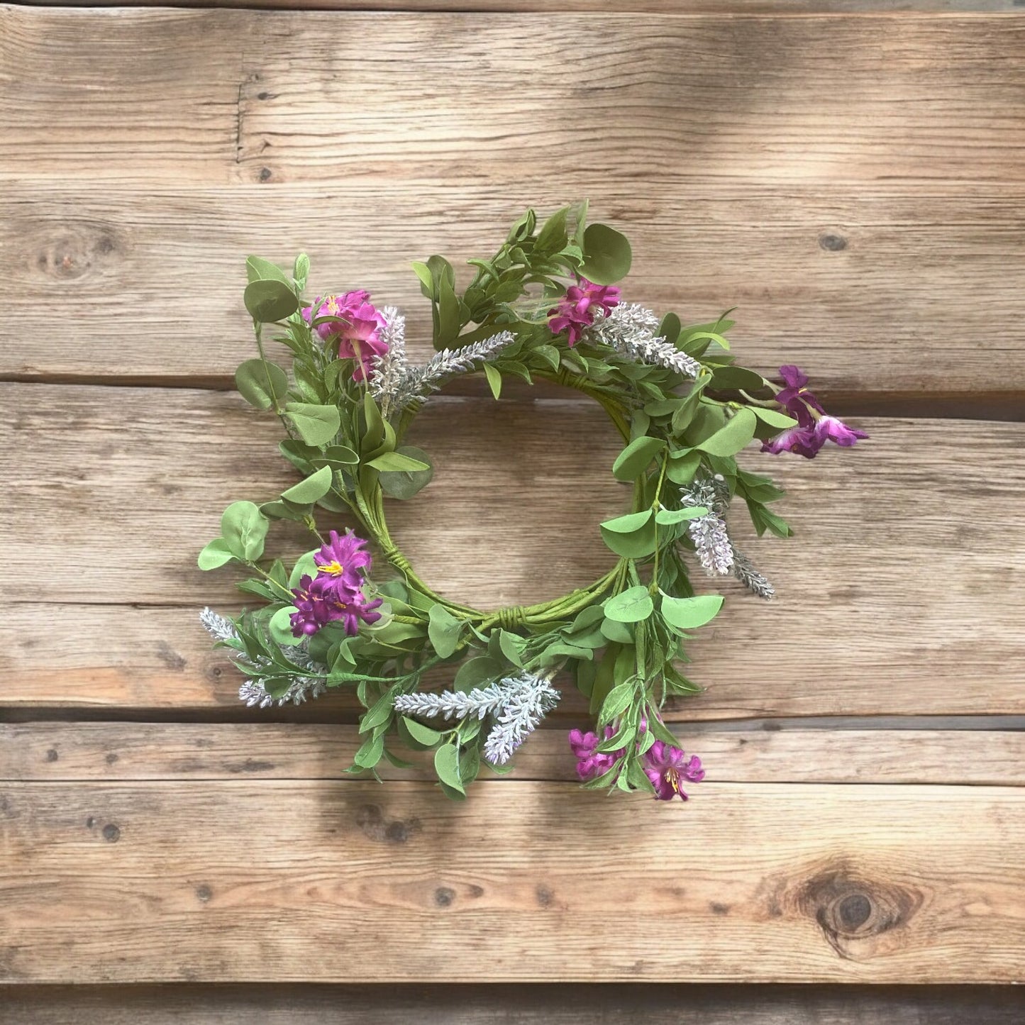 Blooming Aster Small Wreath - 6.5"