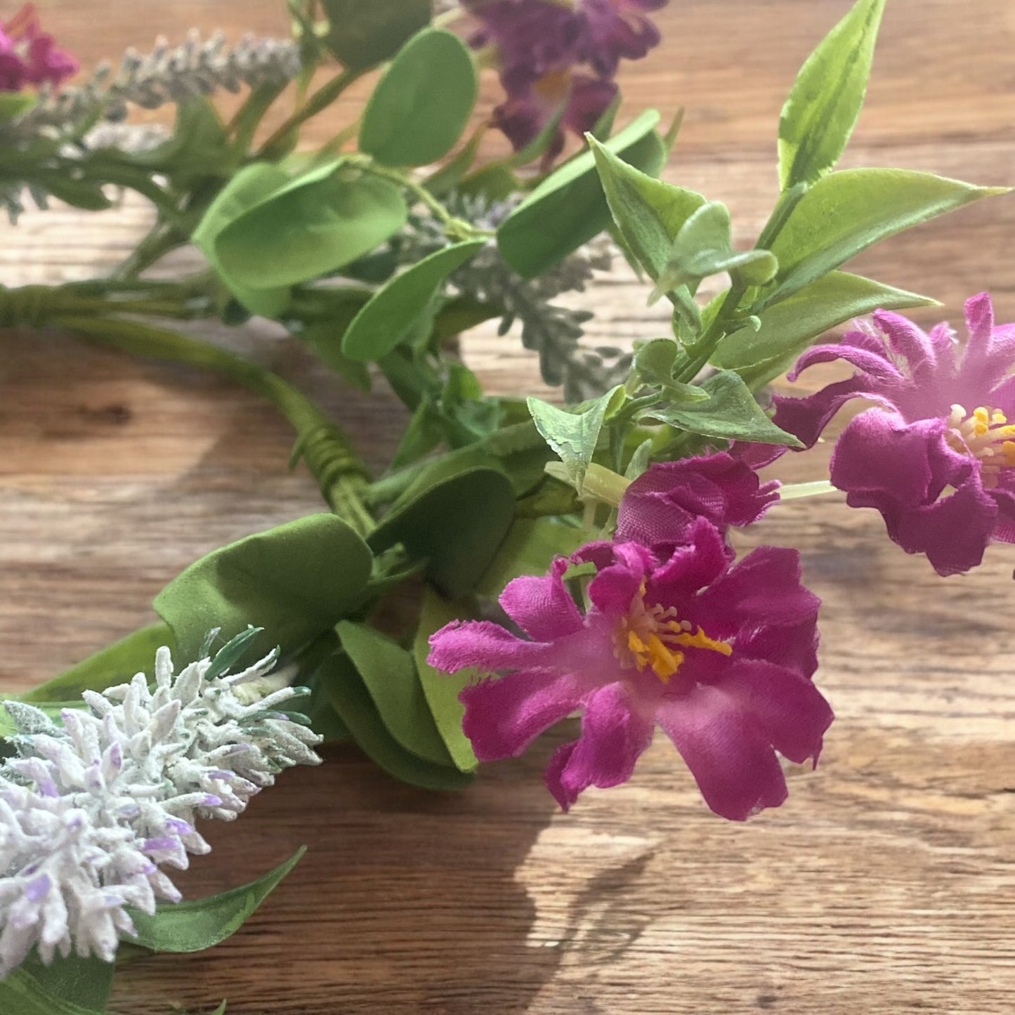 Blooming Aster Small Wreath - 6.5"