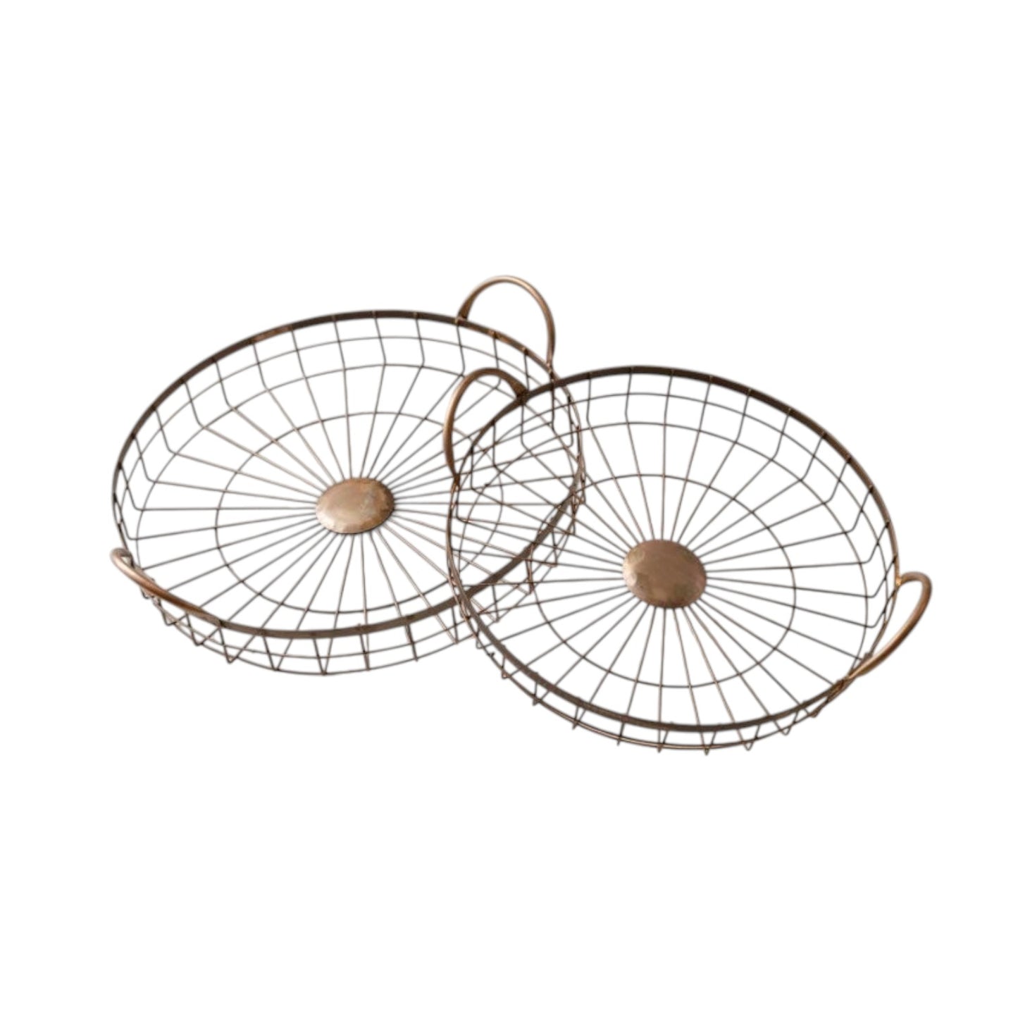Weathered Wire Basket Trays