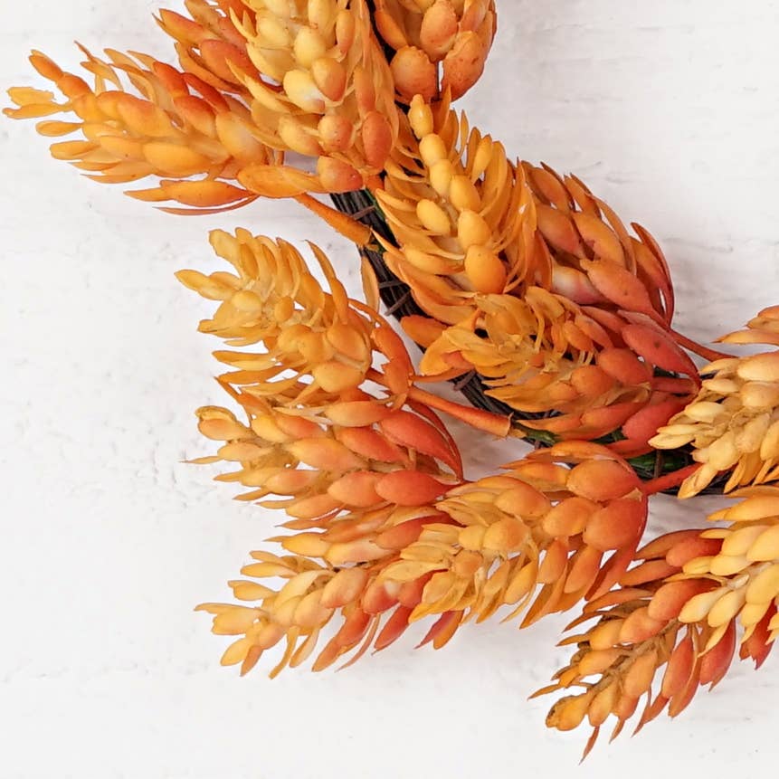 Mixed Orange Hops Wreath - 10"