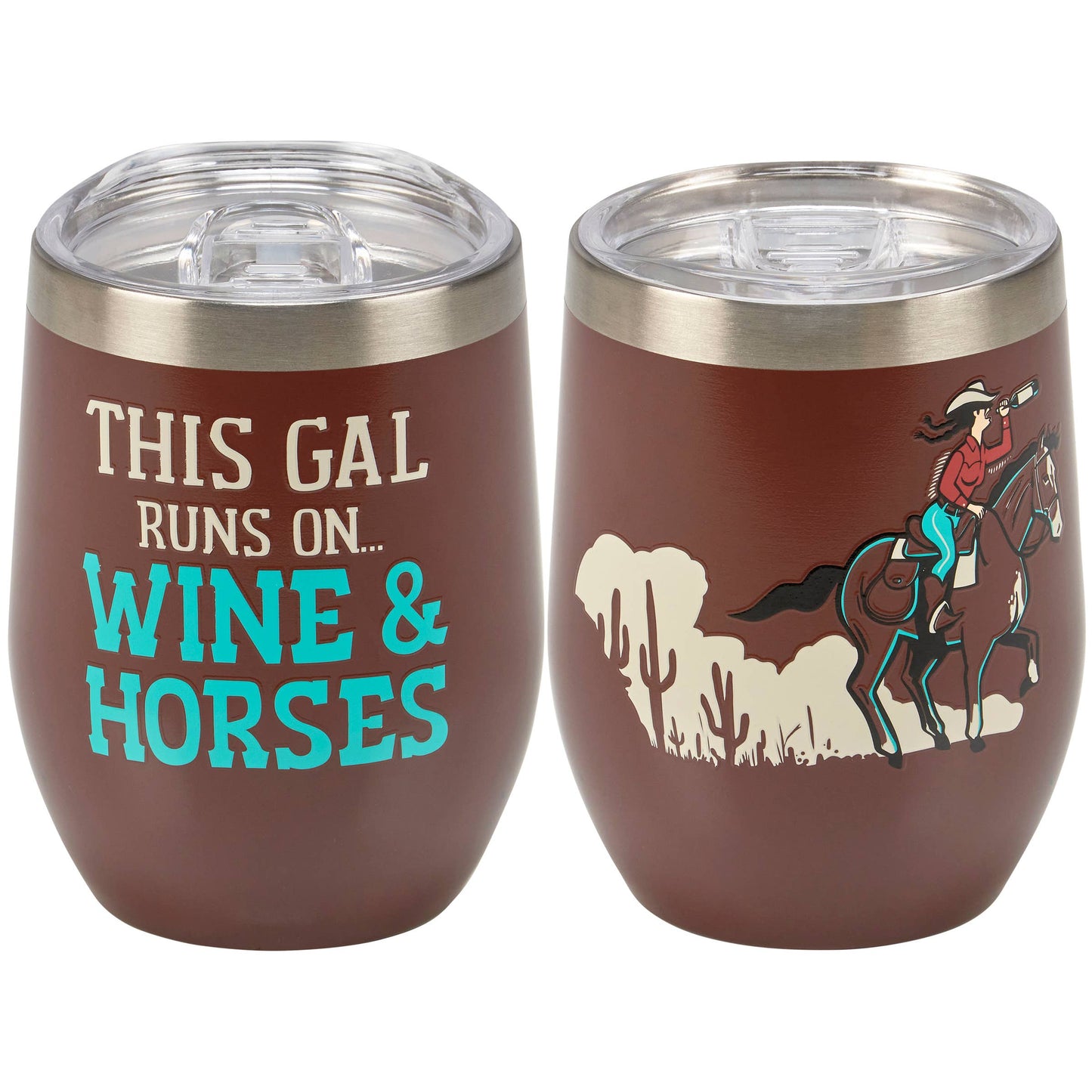 Wine & Horses Wine Tumbler