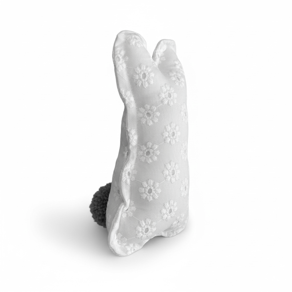 White Lace Bunny - 6"
