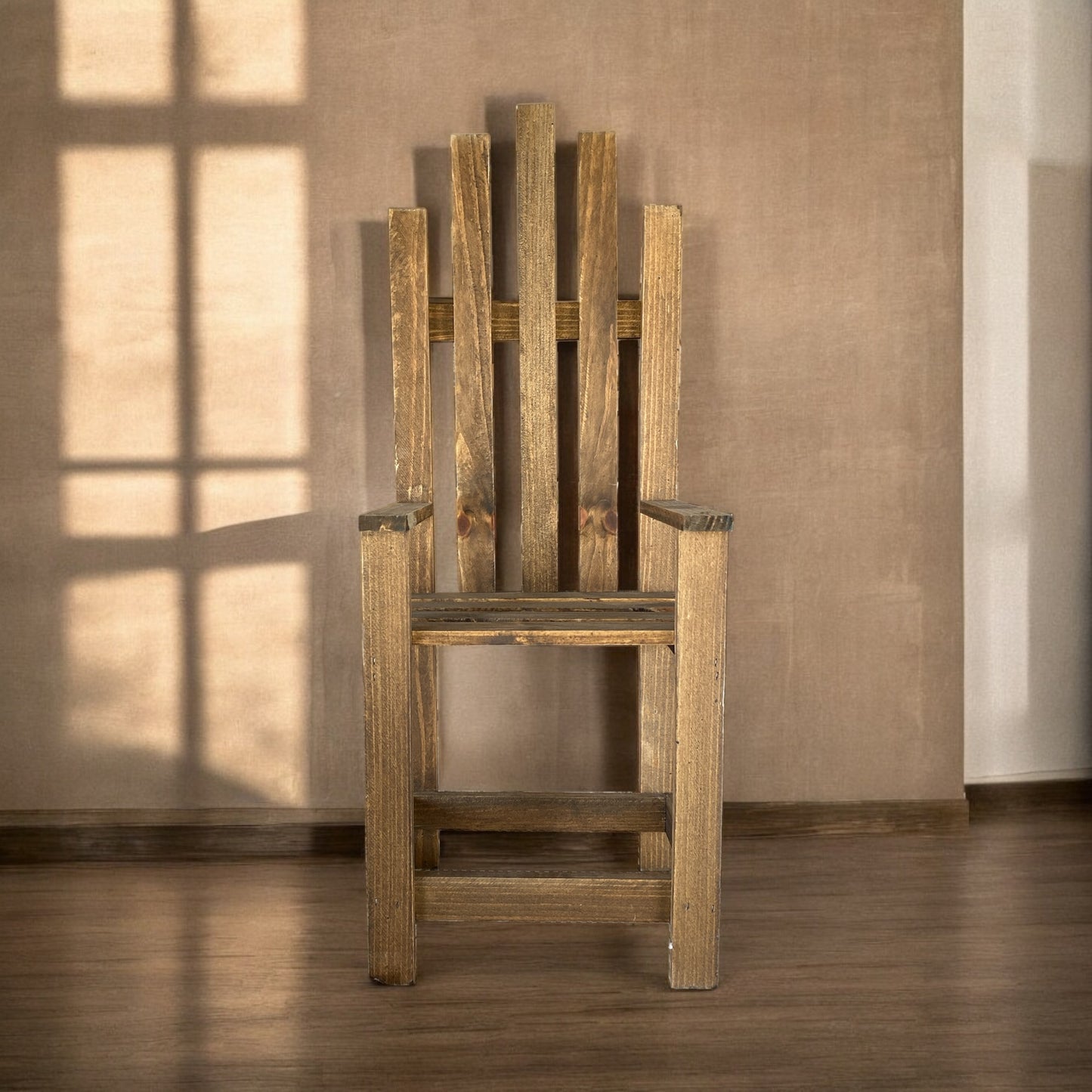 Wooden Picket Chair Plant Holder - 11.5"x31"