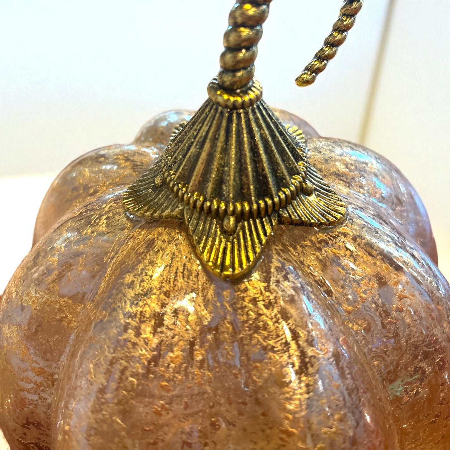 Glass Gold Speck Pumpkins