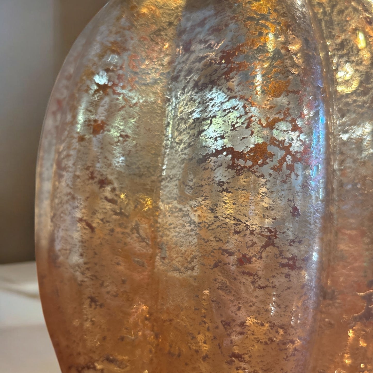 Glass Gold Speck Pumpkins