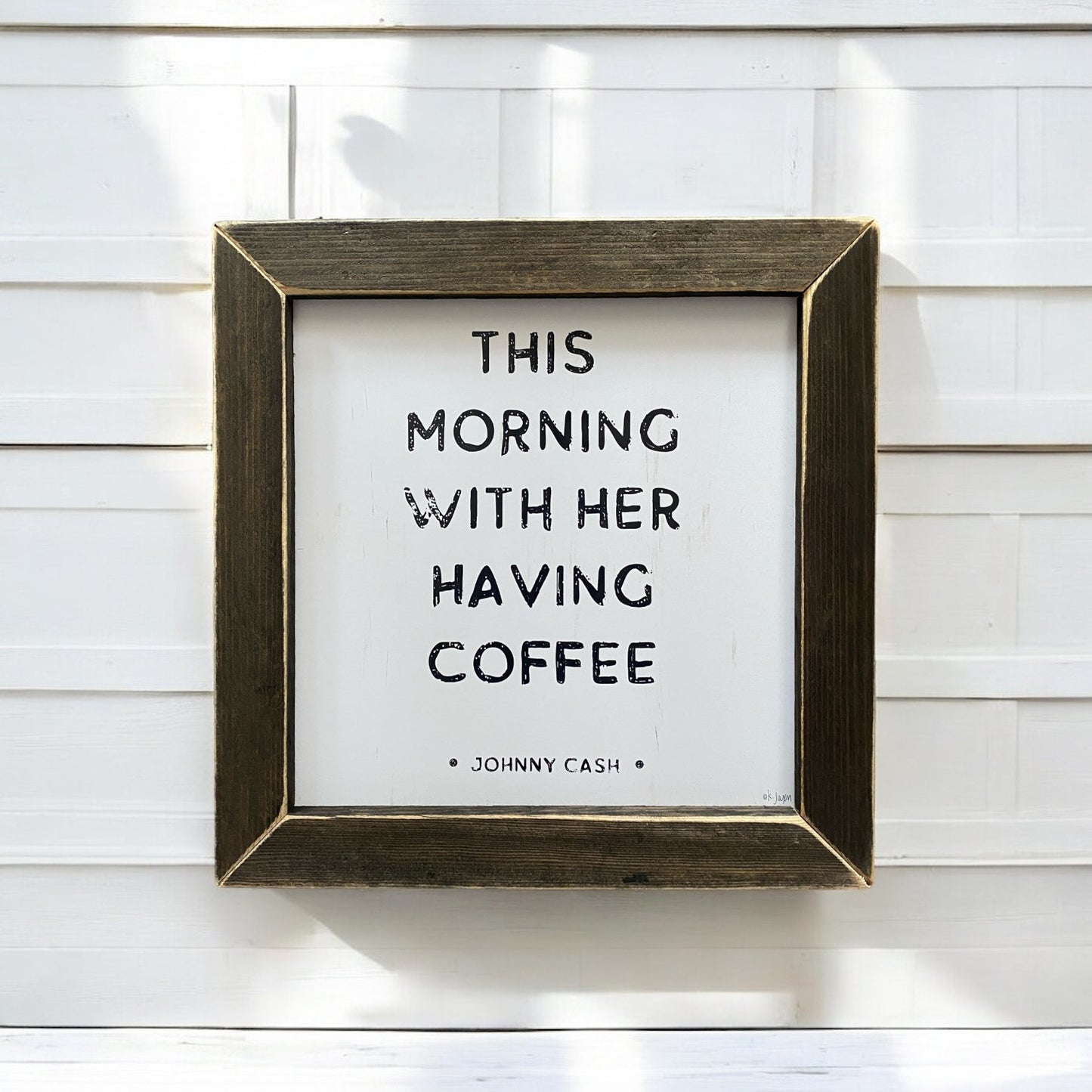 Johnny Cash Quote Artwork - 12”x12"