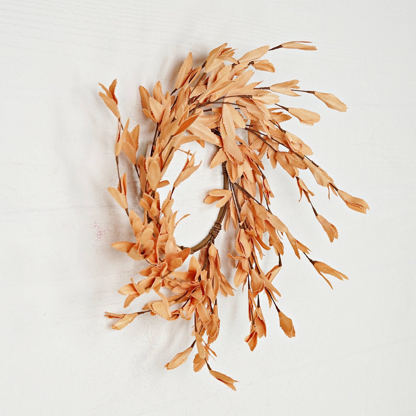 Tea-Stained Herb Leaves Wreath - 18"