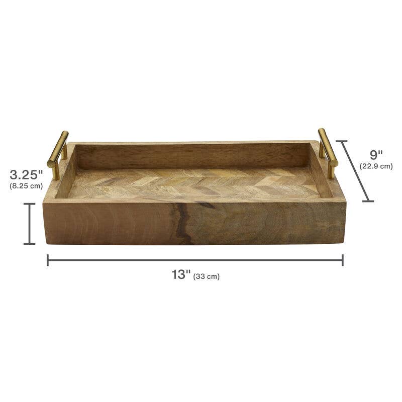 Mikasa Gourmet Wood Serving Tray - 13"x9"