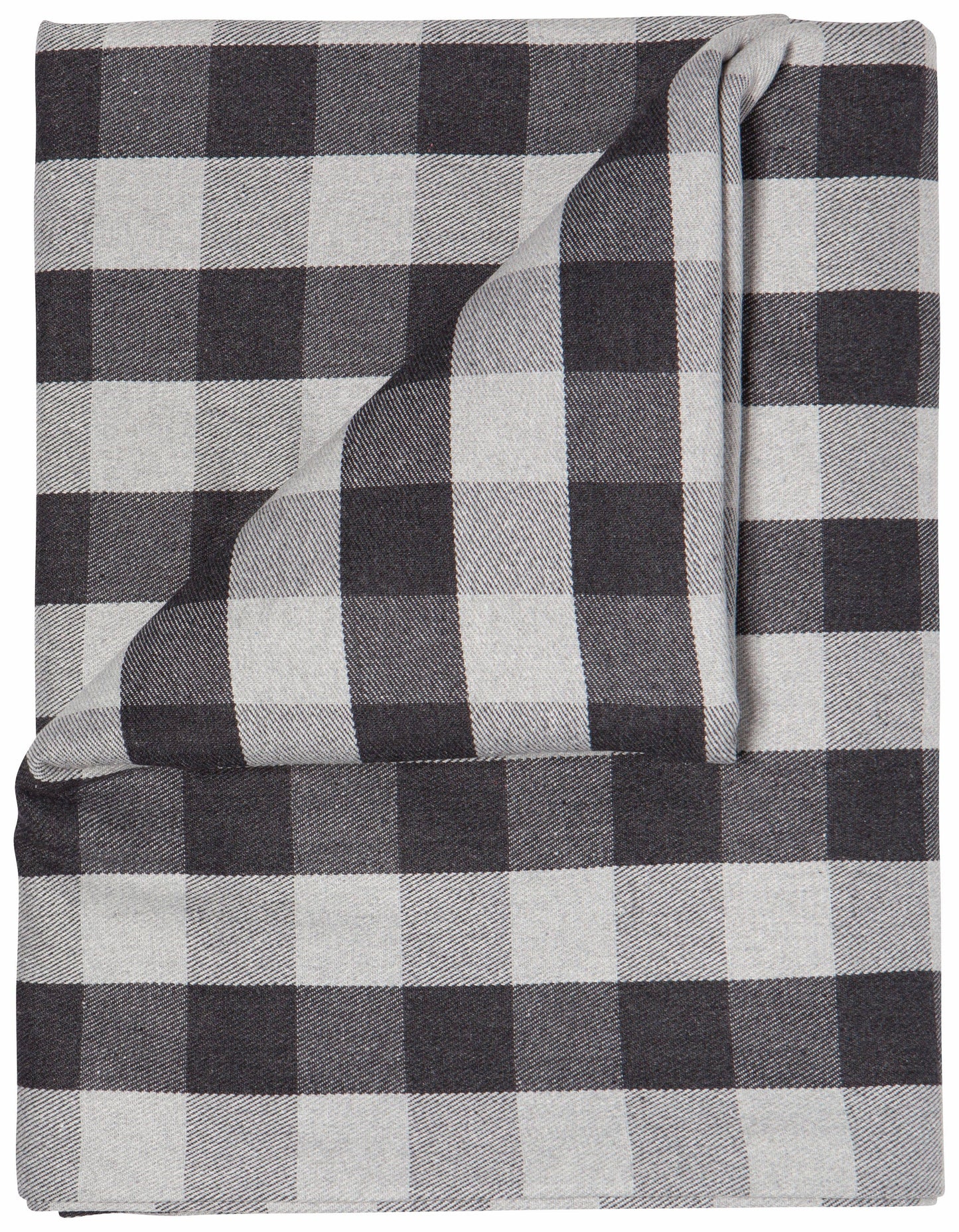 Charcoal Buffalo Check Tablecloth - 90" x 60"