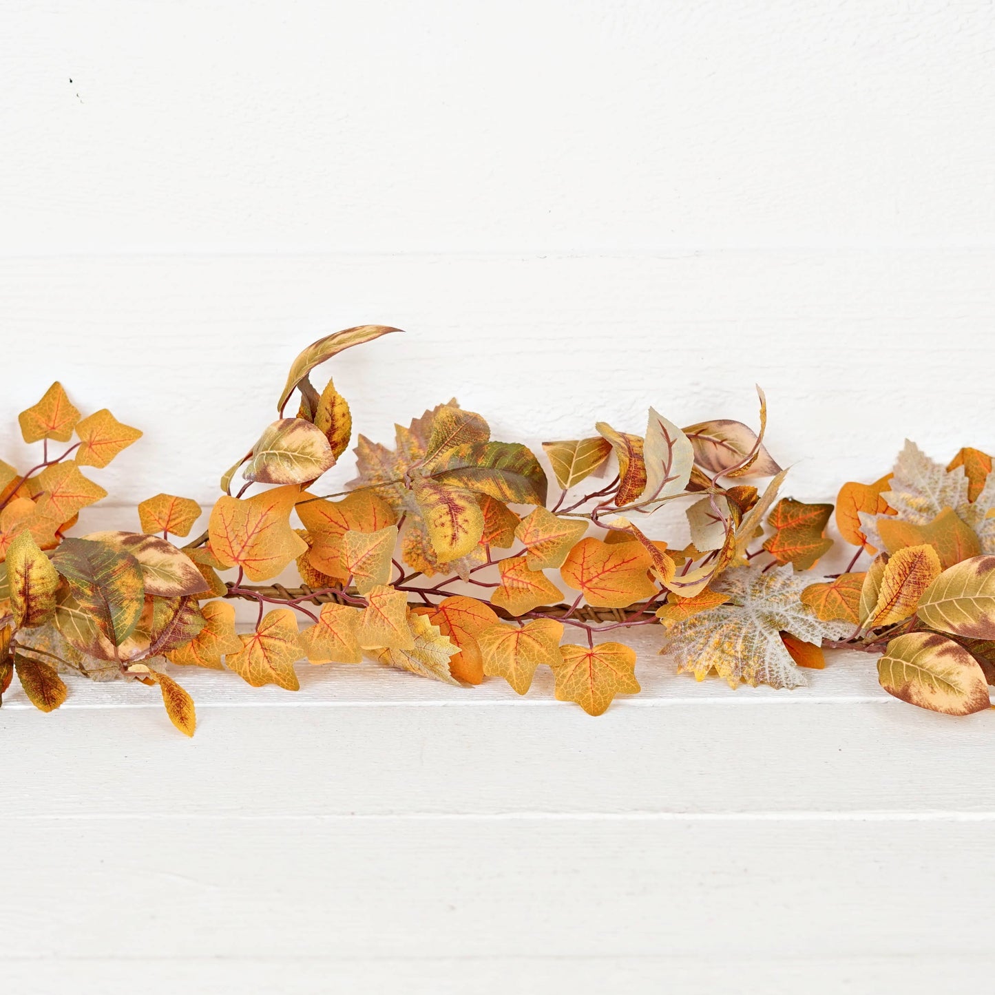 Late Autumn Leaves Garland - 5'