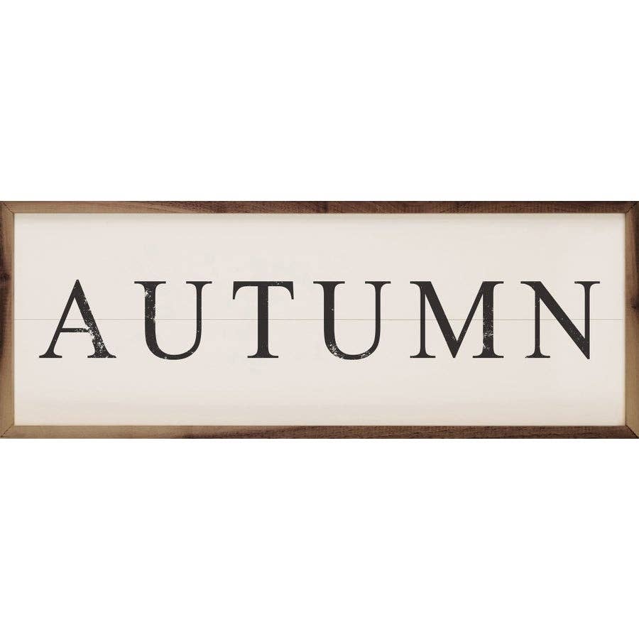 Serif Autumn Sign - 12"x4"