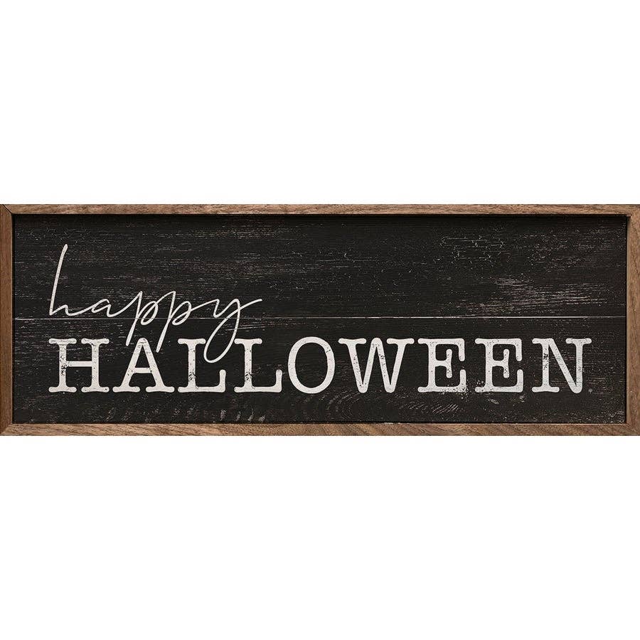Happy Halloween Sign - 12"x4"