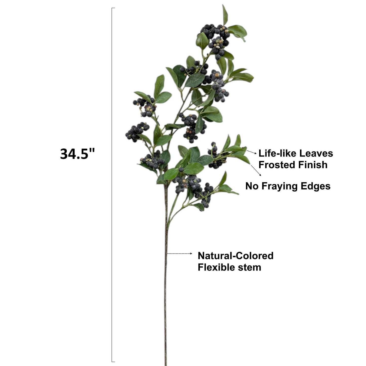Frosty Black Berry Spray - 34.5"