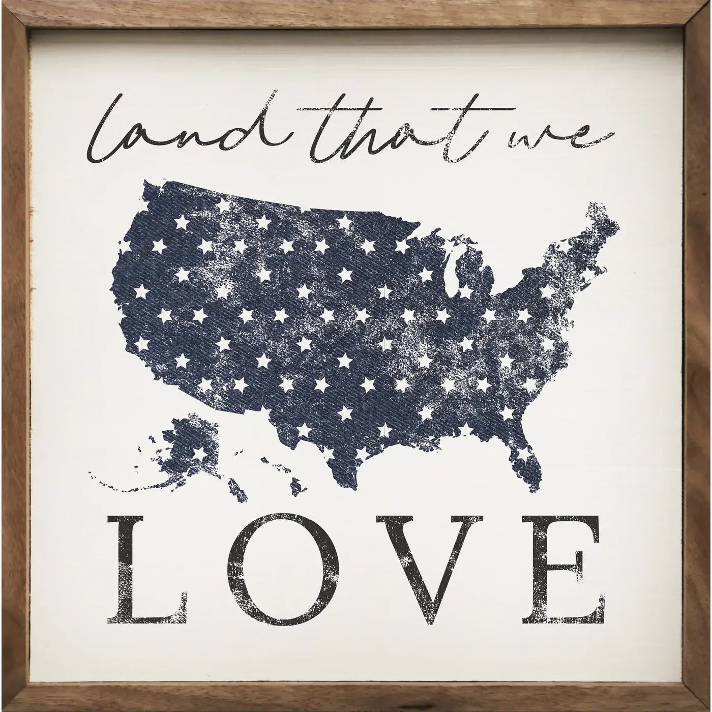 Land That We Love Sign - 4"x4"