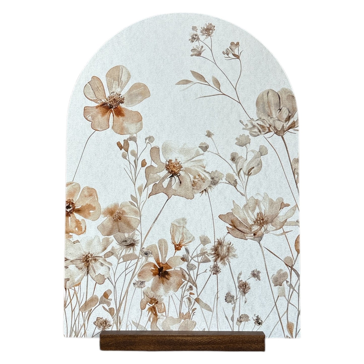 Spring Floral Arch with Stand - 11"x15"