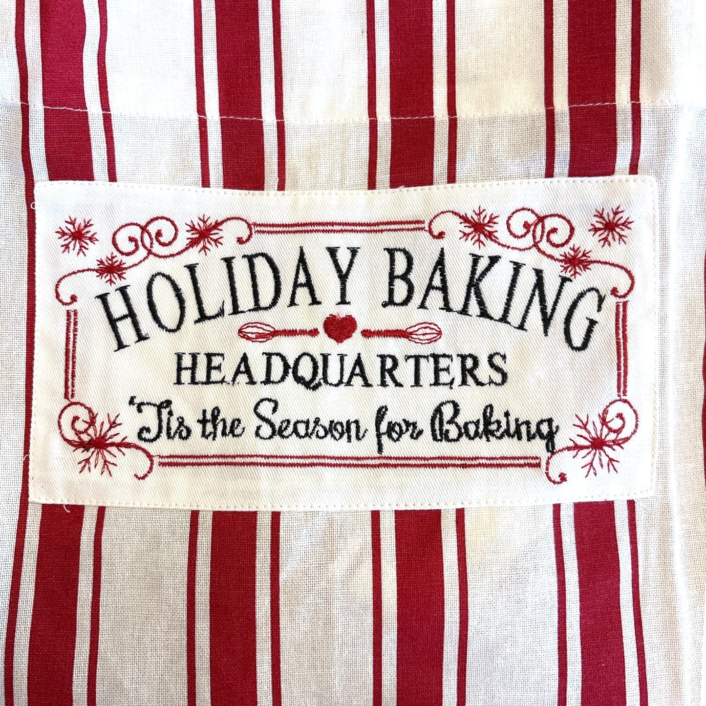 Woven Christmas Baking Aprons