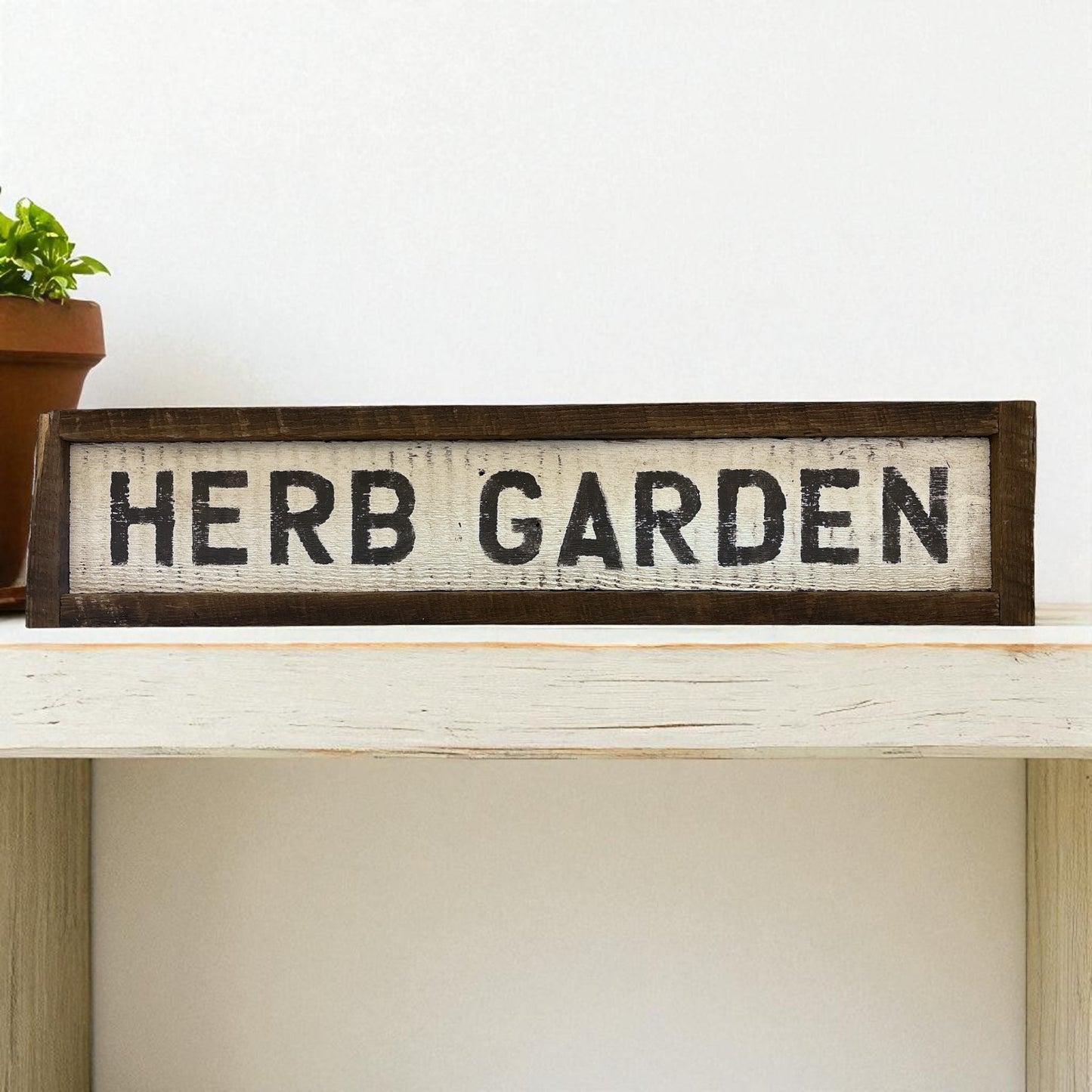 Barnwood Rustic Herb Garden Sign - 31"x7"