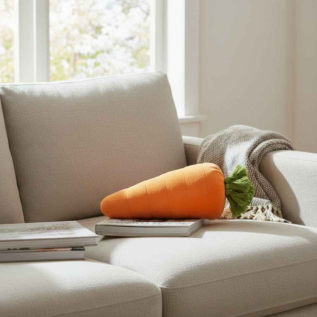 Carrot Pillow - 15"
