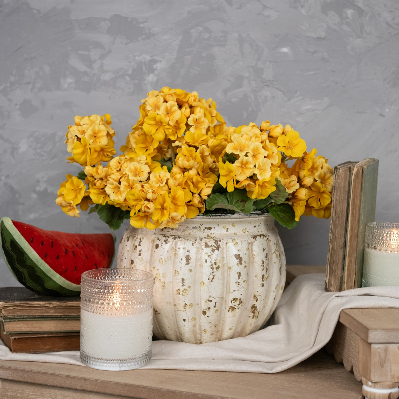 Yellow Geranium Bush - 14.5"