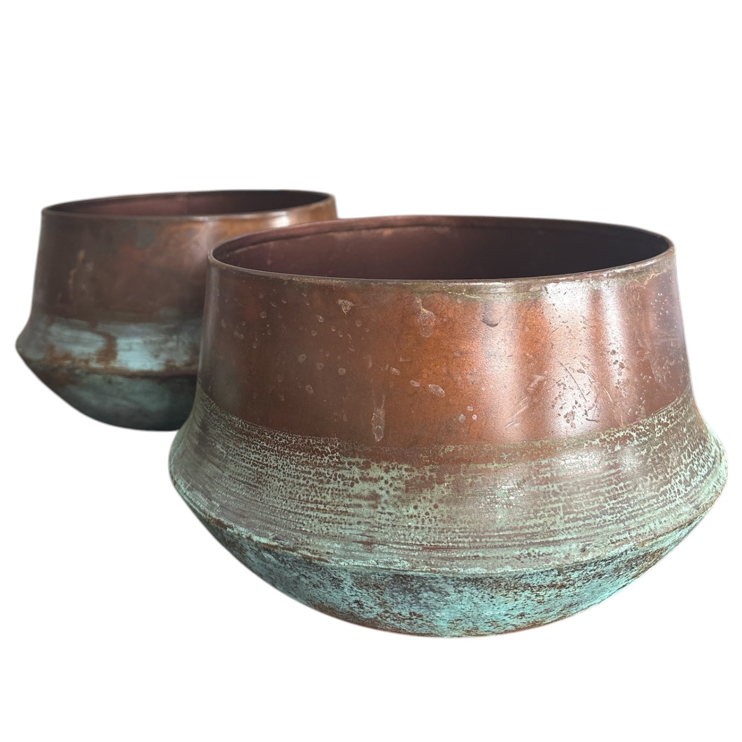 Copper and Turquoise Planter - 5"x7"